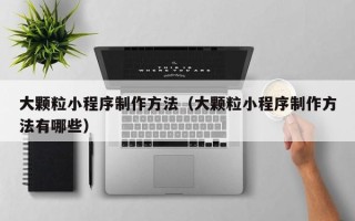 云梦大颗粒小程序制作方法（大颗粒小程序制作方法有哪些）